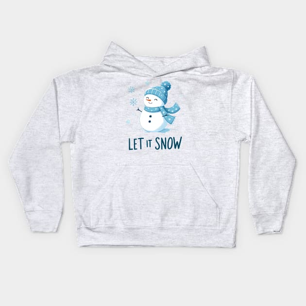 let it snow Kids Hoodie by MZeeDesigns